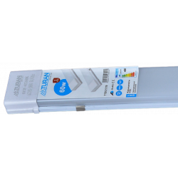 LED линейный светильник 60W, 120 см, 6400K, матовый корпус