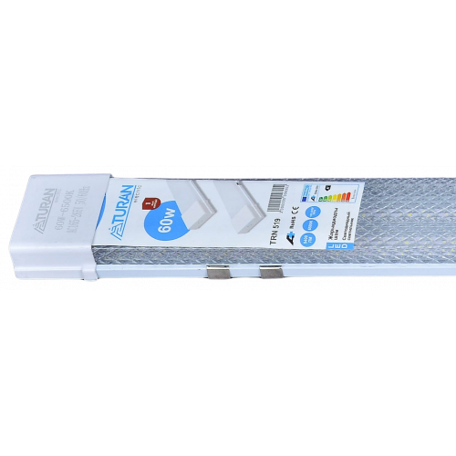 LED линейный светильник 60W, 120 см, 6400K, прозрачный корпус