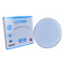 Светодиодный плафон LED 80W, 6400K, круглый, серебристый, 35×35 см