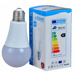 Лампа Turan 12W E27 A55, 6400K, холодный белый свет