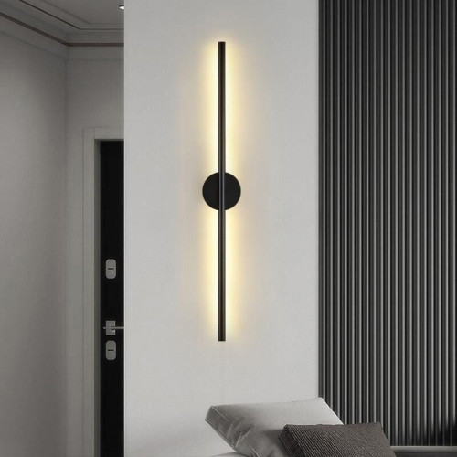 Бра LED настенное, 60 см, 10 Вт, чёрный металлический корпус, 4200K (нейтральный белый свет)